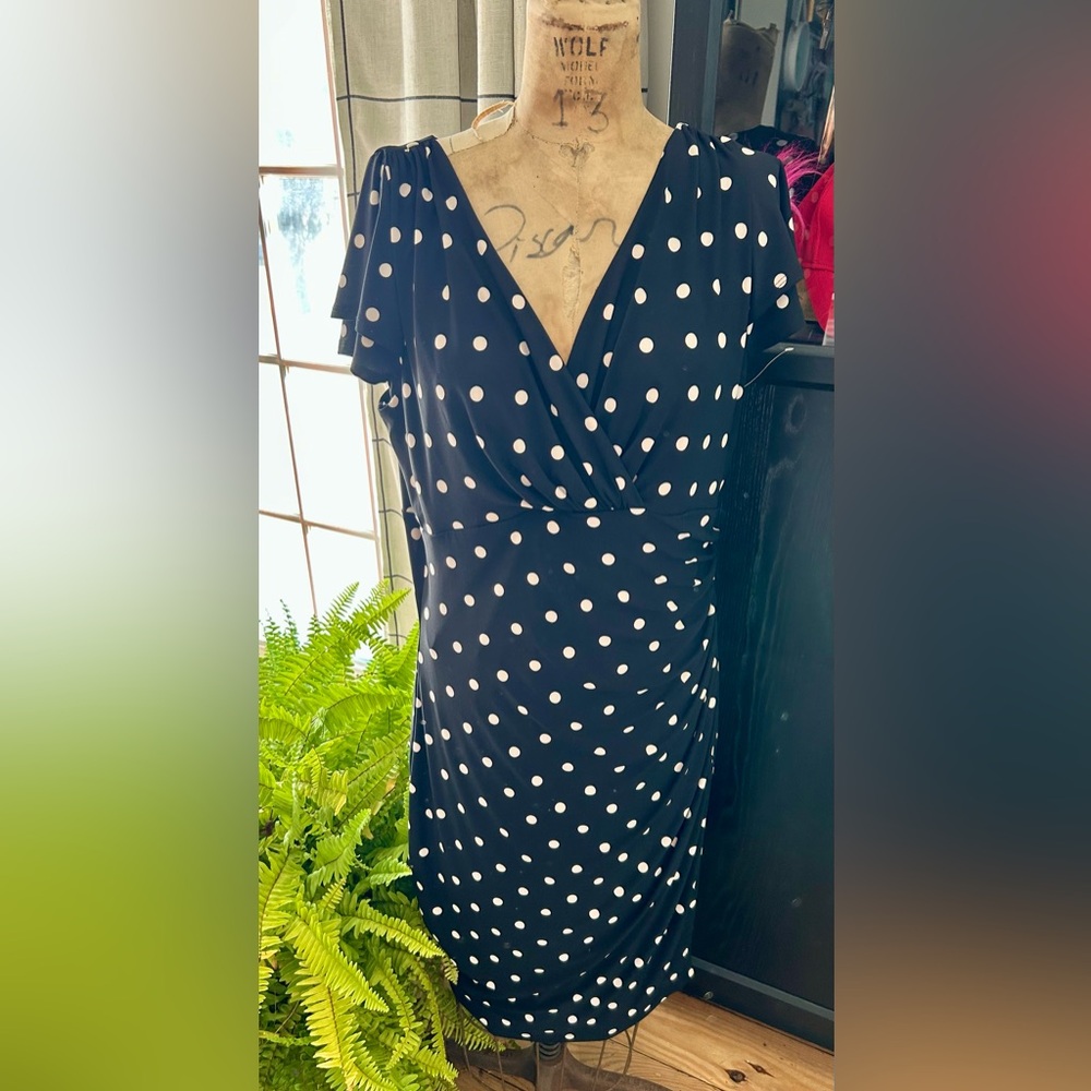 Ralph Lauren Black & White Polkadot Dress